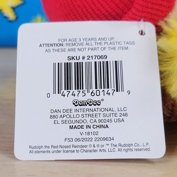 Rudolph The Red-Nosed Reindeer Yukon Cornelius 11" Christmas Dan Dee Plush NWT - Picture 8 of 8